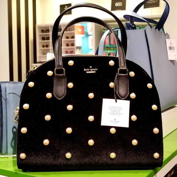 kate spade Handbags - KATE SPADE REILY LAURAL WAY VELVET BLACK